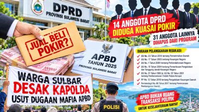 Warga Desak Kapolda Sulbar Periksa 14 Anggota DPRD Sulbar Terkait Dugaan Jual Beli Pokir