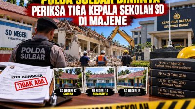 Polda Sulbar Diminta Periksa Tiga Kepala Sekolah SD di Majene
